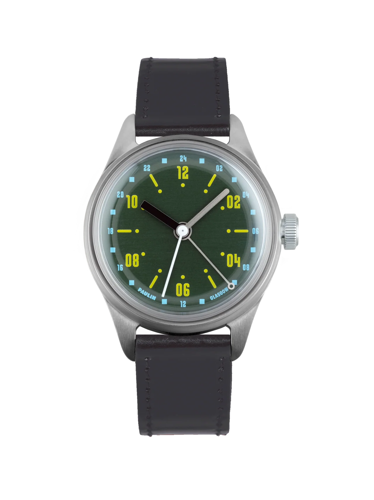 Black leather strap - S