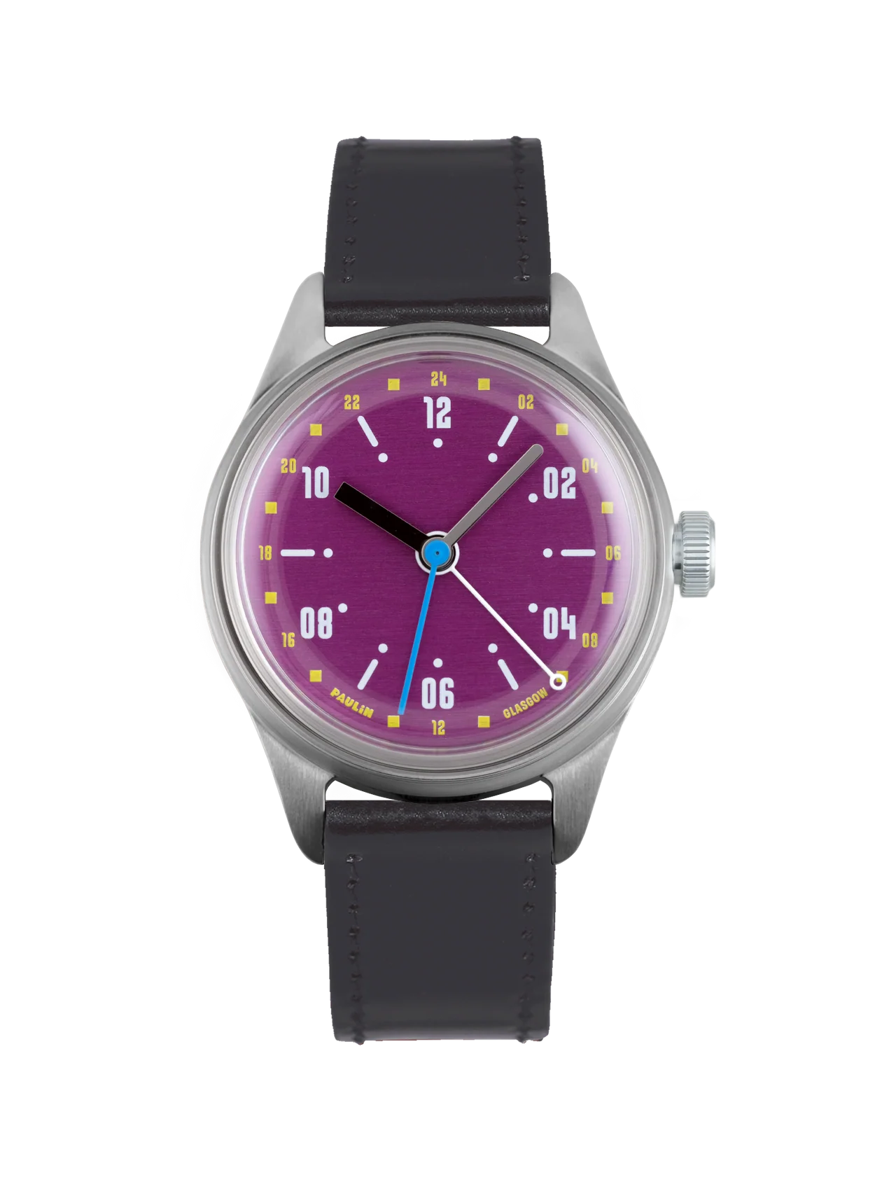 Black leather strap - S