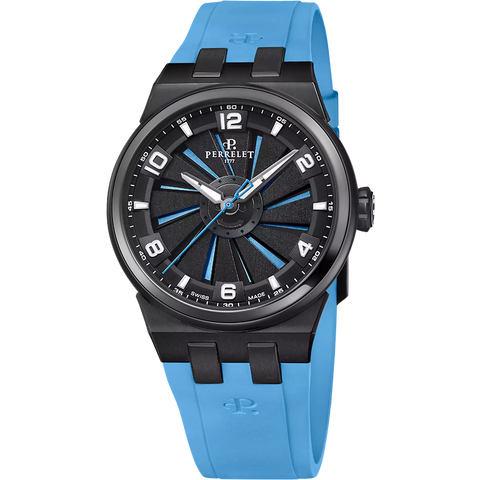 Perrelet Turbine Titanium 41 Ice Blue A4067/7