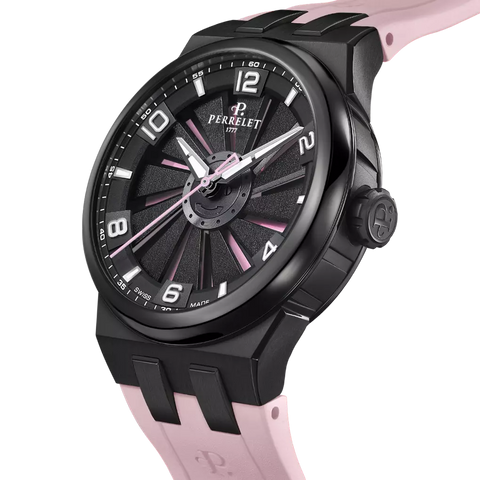 Perrelet Turbine Titanium 41 Pink Flamingo A4067/8