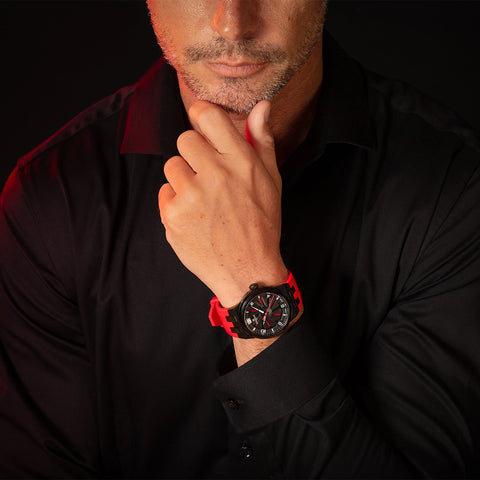 Perrelet Turbine Titanium 41 Red A4067/4